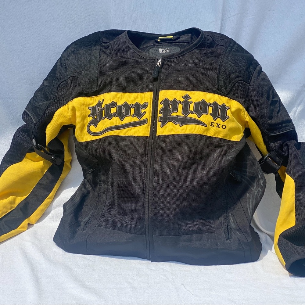 Armored Scorpion Textile Motorcycle Jacket, unisex Medium